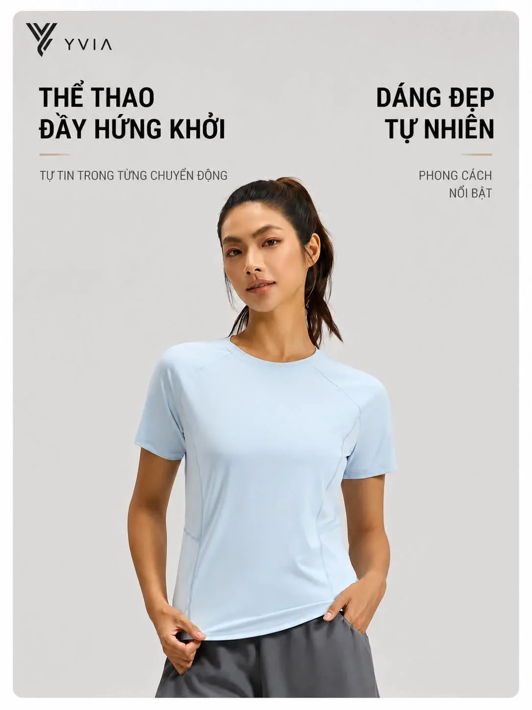 Áo thun BASIC tay ngắn cổ tròn có lỗ thoáng khí – ảnh 4