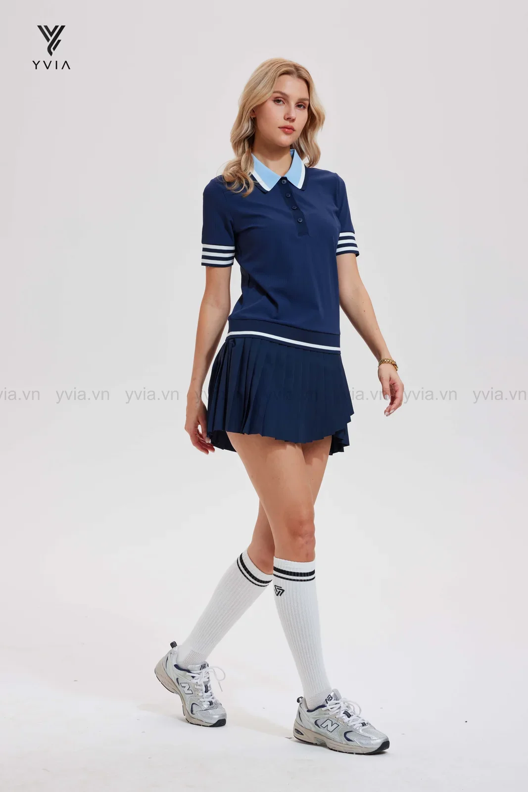Áo Polo điểm nhấn ở tay 3 sọc – ảnh 2