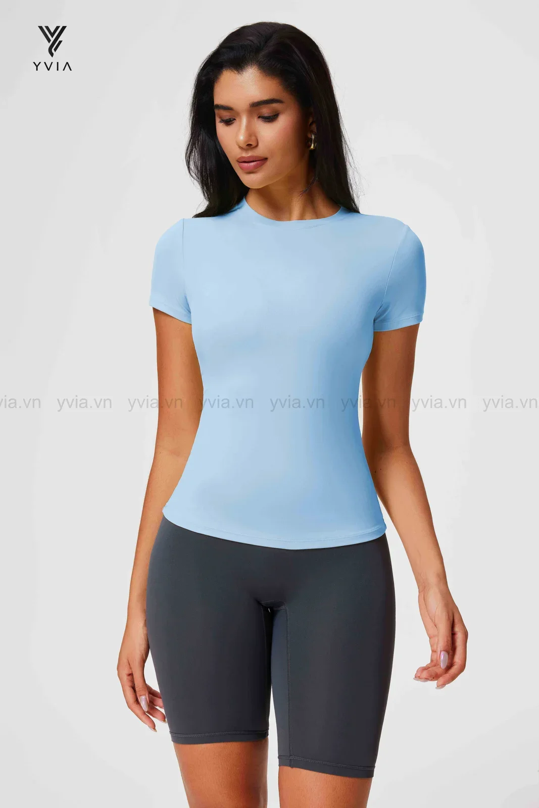 Áo thun basic cổ tròn tay ngắn – ảnh 3