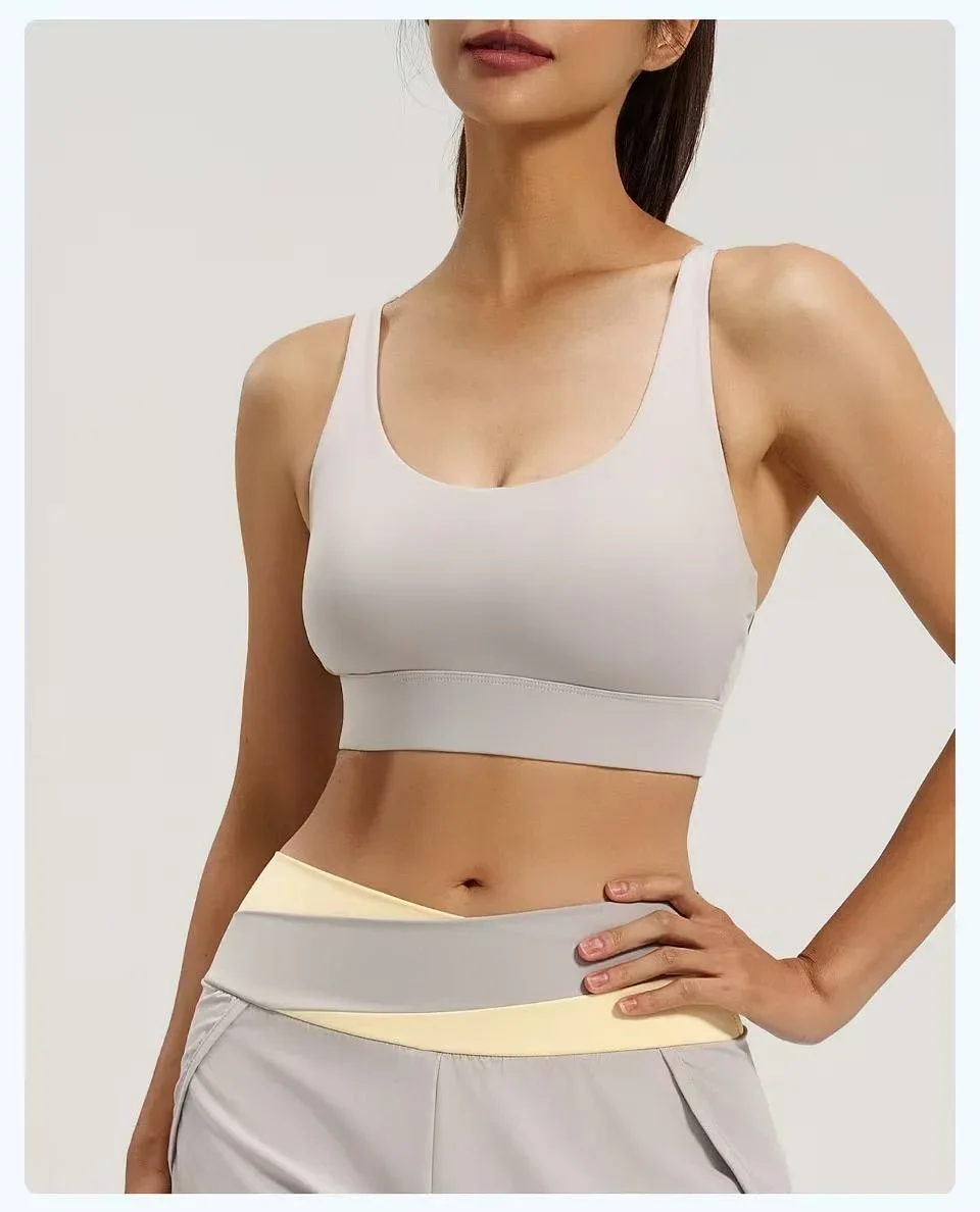 Áo Bra Yoga Gym dây chéo sau lưng có lớp lưới – ảnh 3