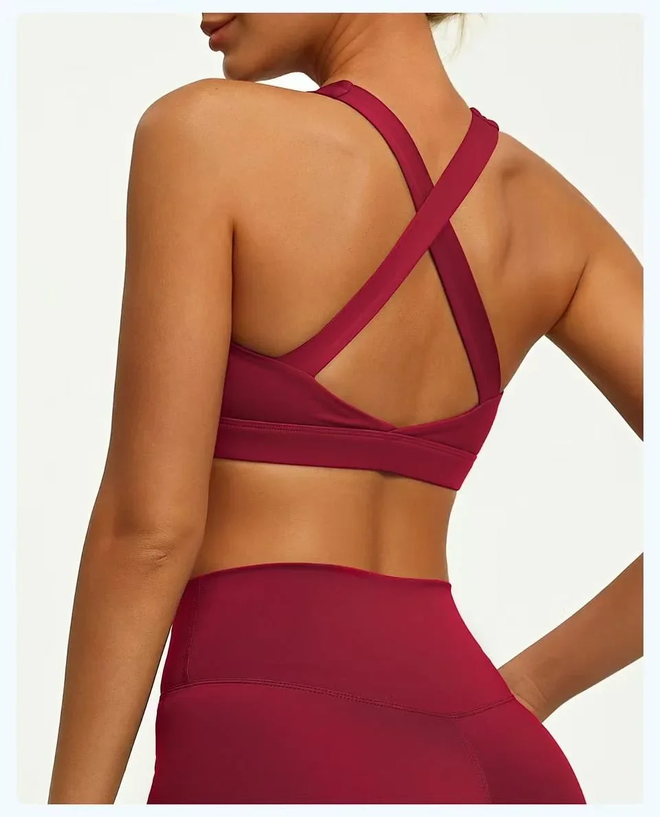 Áo Bra Gym Yoga BASIC dây chéo sau lưng – ảnh 4