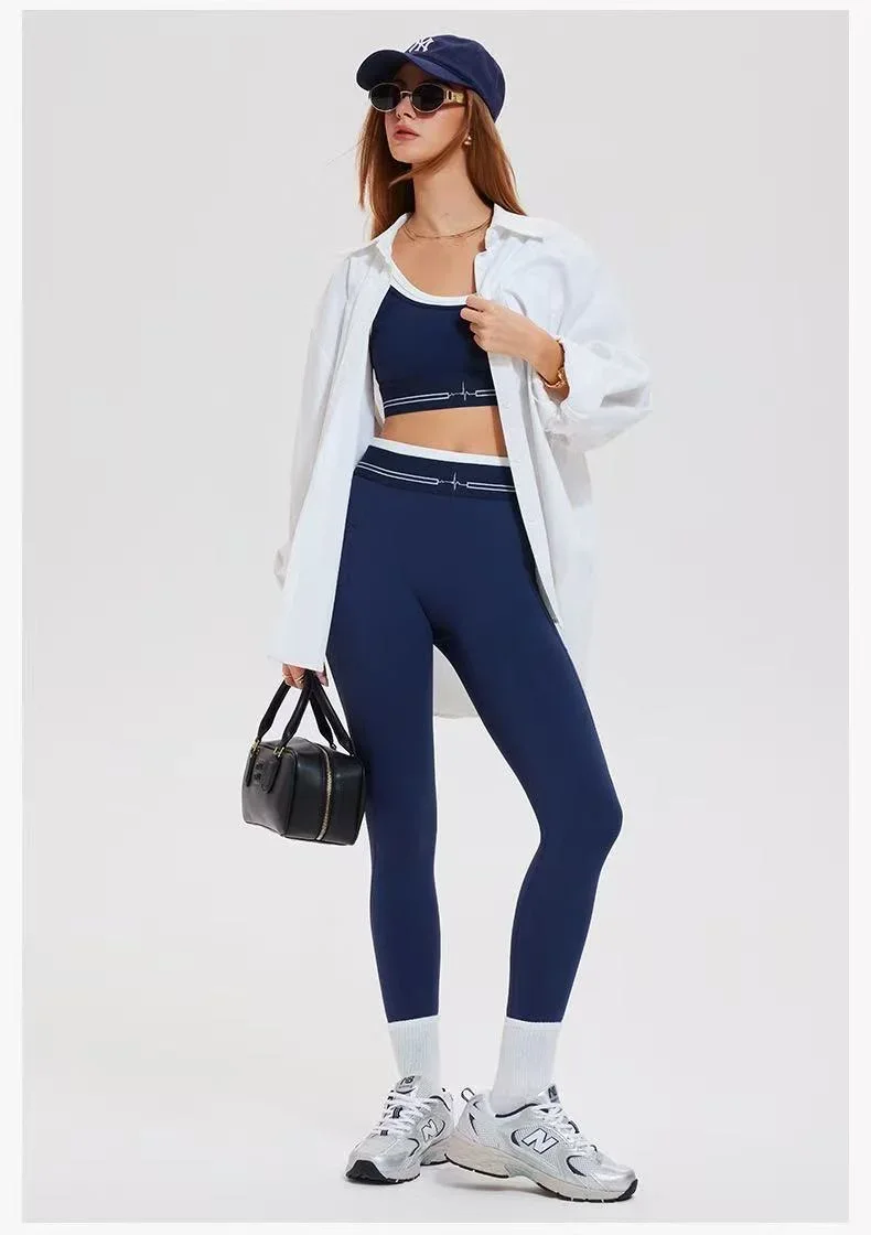 Quần dài legging cao cấp có viền trắng quanh eo – ảnh 4
