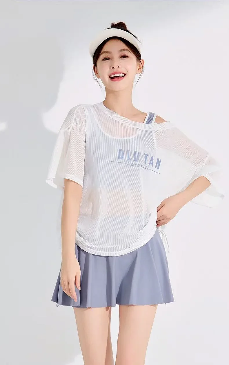 Bộ đồ bơi 3 mảnh với chữ trước ngực DLUTAN – ảnh 2